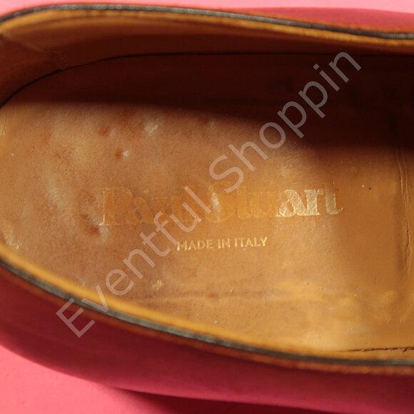 Paul Stuart Shoes Mens 9 Brown Cap Toe Oxford Sestiere Dainite Soles Italy - Picture 10 of 11